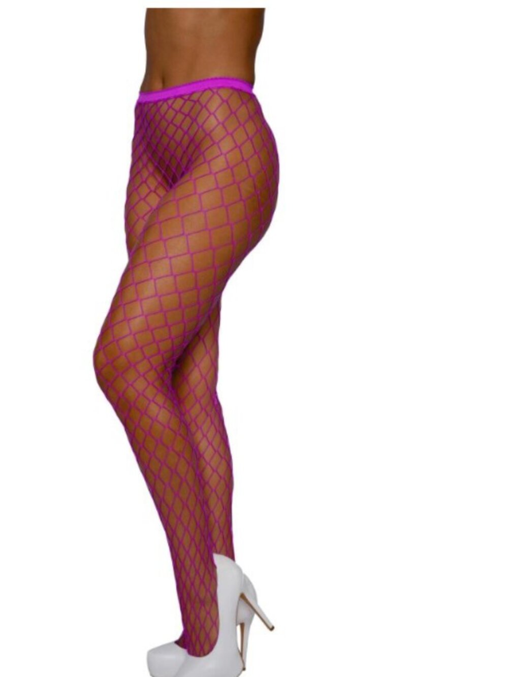 dreamgirl Pantyhose Fence Net - Os - Neon Magenta